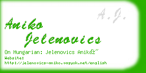 aniko jelenovics business card